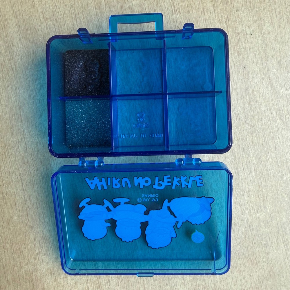 Sanrio Ahiru No Pekkle Stamp Set OS Blue Good 1993 Vintage Case 4 Stamps Japan - Picture 6 of 13